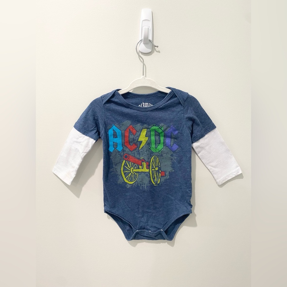 ACDC kids long sleeve onesie